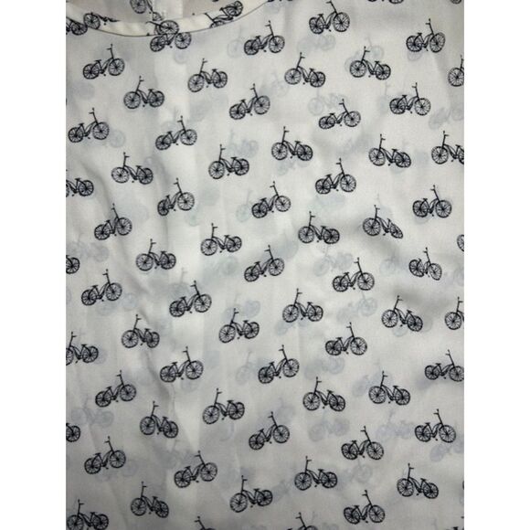 Loft - XXL - Bicycle print - sheer button up back tank - Picture 5 of 5